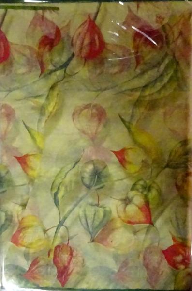 054 Autumn - 3-ply (cream/green/Banana Fibre) - Ihr - Table Runner 33x500cm